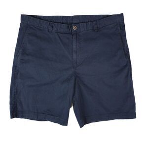 Tommy Bahama Shorts Mens 40x9 Chino Golf Tencel Cotton Blend Navy Blue